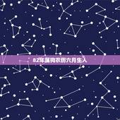 82年属狗农历六月生人，82年属狗农历六月20日3-4点生人在2016