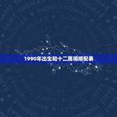 1990年出生和十二属相婚配表，90年出生属什么属相最配