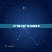 1972年鼠与1993年鸡婚配，1993年属鸡与1972年属鼠的交友适
