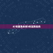 87年属兔未来5年运势走向，兔的正缘桃花是谁