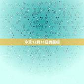 今天12月31日的属相，今天是什么属相