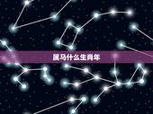 属马什么生肖年，生肖属马是哪一年