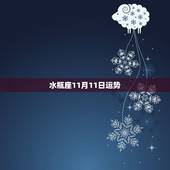 水瓶座11月11日运势，水瓶座十一月份运势