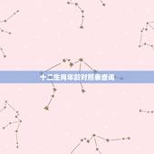 十二生肖年龄对照表查询，十二生肖岁数年龄表2022
