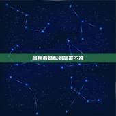 属相看婚配到底准不准，八字婚配就那么准吗？ 难道属相相冲就真的倒大霉吗