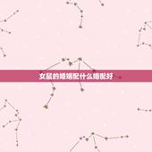 女鼠的婚姻配什么婚配好，鼠婚配什么属相好
