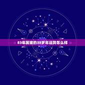 83年属猪的38岁年运势怎么样，83年属猪人一生运势事业