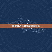 塔罗牌占卜学业可以问什么，用塔罗牌占卜了下学业，结果如下，应该怎么解释