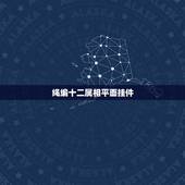 绳编十二属相平面挂件，一面刻着十二生肖，一面刻着八卦上面有个小洞穿绳子