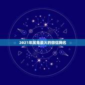 2021年属兔最火的微信网名，2021年流行微信网名
