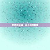 免费测算另一半长相图软件，测试你的另一半长相夫妻相比较高的软件？