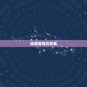 结婚属相月份表，农历什么月份结婚好