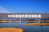 98年属猪的更佳婚配表，属猪女更佳婚配
