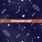 惊慌失措来跟随什么属相，惊慌失措无奈何。是指什么生肖？求解释。