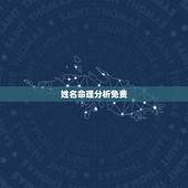 姓名命理分析免费，那位大师能帮我分析下生辰八字和姓名格数~~~谢谢~分