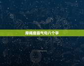 摩羯座霸气句八个字，魔蝎座的人是怎么样的，详细点