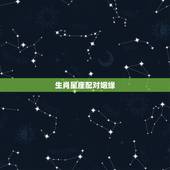 生肖星座配对姻缘，生肖配对和星座配对哪个准？