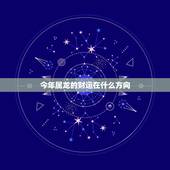 今年属龙的财运在什么方向，2022 年属龙的财运哪个方向