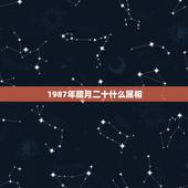 1987年腊月二十什么属相，农历1987年腊月二十一属什么？