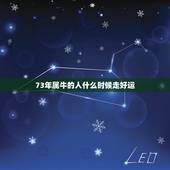 73年属牛的人什么时候走好运，73年属牛2022 年男命