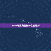 1987年属兔的做什么生意好，50个适合县城做的生意