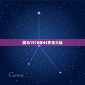 属马1978年44岁走大运，2022 年属马有生命危险