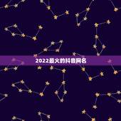 2022最火的抖音网名，2023年最新抖音网名我要个性网