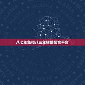 八七年兔和八三年猪婚配合不合，男属兔1987年和女属猪1983年的合不