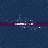 84年的鼠是什么命，84年的鼠是什么命的人