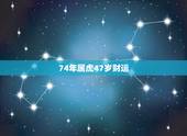 74年属虎47岁财运，74年属虎女问今年工作运势如何