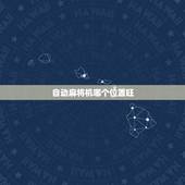 自动麻将机哪个位置旺，雀友自动麻将机价格