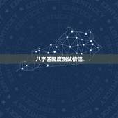 八字匹配度测试情侣，八字婚姻配对测试