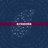 兔子年龄对照表，兔子的年龄对应表