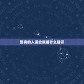 属狗的人适合佩戴什么辟邪，属狗的适合佩戴什么招财
