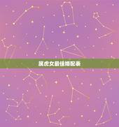 属虎女最佳婚配表，属虎的属相婚配表