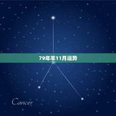 79年羊11月运势，79年属羊终身贵人