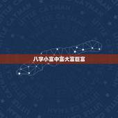 八字小富中富大富巨富，小康中产小富大富