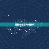 属相命相查询婚配表，属相五行婚配表及注解