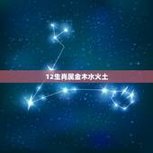 12生肖属金木水火土，五行代表的生肖