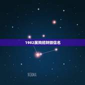 1982属狗招财微信名，比较旺财运的微信名字