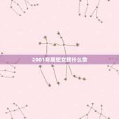2001年属蛇女孩什么命，2001年出生的人是什么命