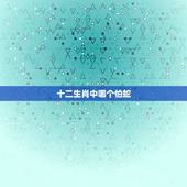 十二生肖中哪个怕蛇，12生肖完整图片