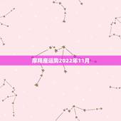 摩羯座运势2022年11月，摩羯座十一月运势如何