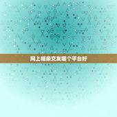 网上相亲交友哪个平台好，求推荐好用的相亲交友网站？