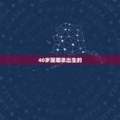 40岁属哪年出生的，今年40岁，是那一年出生的吗？