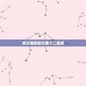 男女婚配配对表十二星座，十二星座各种有关爱情的排行版