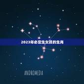 2023年必定生女孩的生肖，2023年是什么生肖年