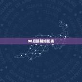 90后属相婚配表，属相婚配十二生肖年龄表