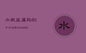 水瓶座属狗的今日运势(20240605)