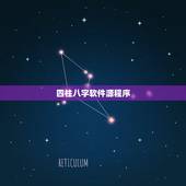 四柱八字软件源程序，100分悬赏求详批八字，拒绝算命软件